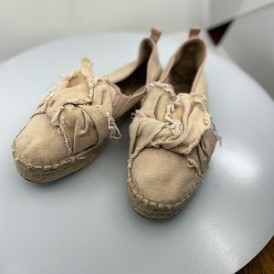 Sam Edelman Shoes Pink canvas Espadrilles Distressed Bohemian size 9